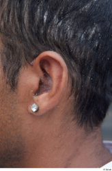 Ear Man White Casual Slim Street photo references